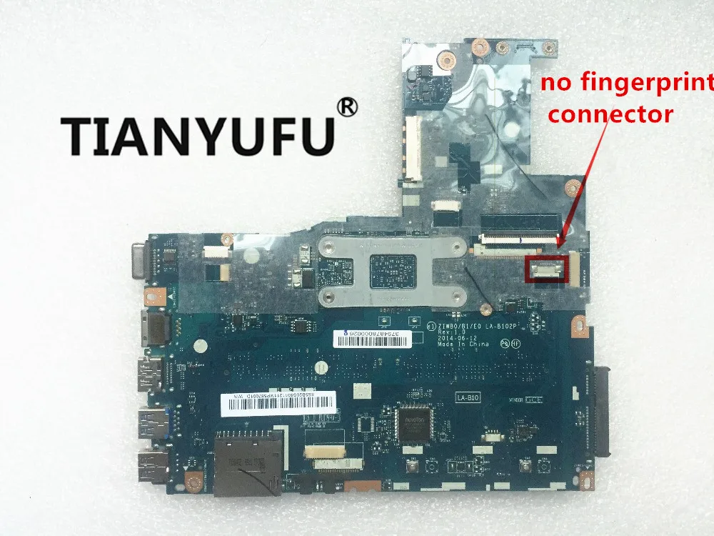 Новая ZIWB0/B1/E0 LA-B102P материнская плата для ноутбука lenovo B50-30 материнская плата для процессора INTEL N2840(без разъема для отпечатков пальцев