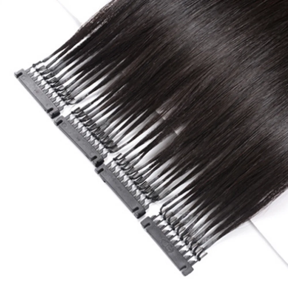 5rows/lot 6D1 hair extension Remy 100% high quality human 32 colors optional support custom | Шиньоны и парики