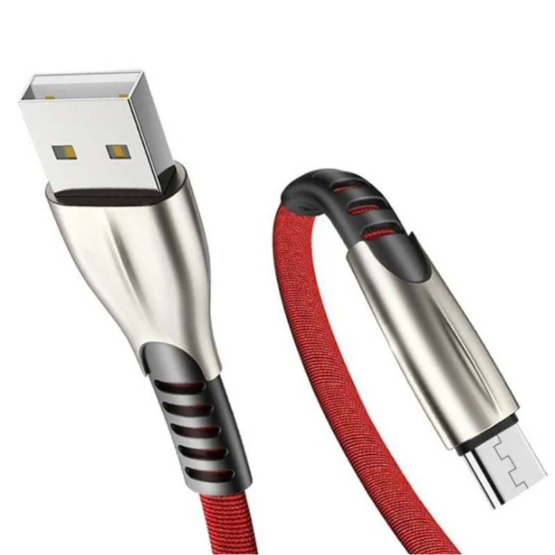 Usb зарядный кабель из цинкового сплава для iPhone X, XR, 8, 7, 6, usb type-c, кабель для передачи данных, быстрая зарядка для samsung, Oneplus, xiaomi