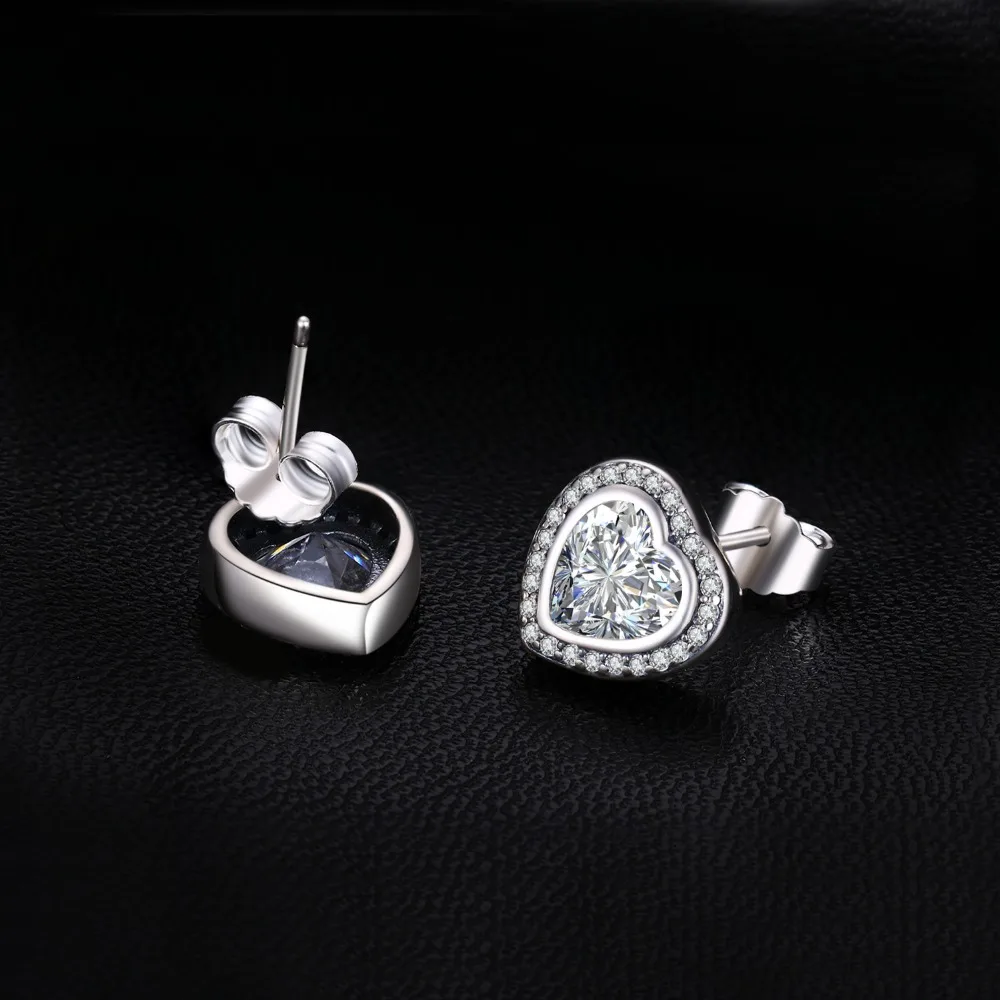 JewelryPalace любящее сердце CZ серьги гвоздики 925 стерлингового серебра для женщин в