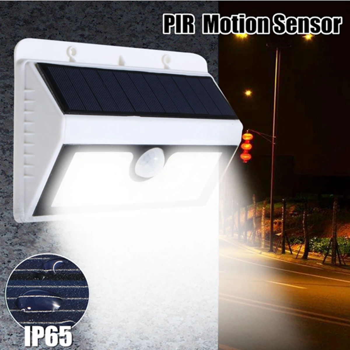 Беспроводной Солнечный 20 светодиодный солнечный светильник PIR датчик движения