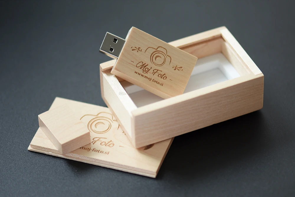 SHANDIAN Пользовательский логотип деревянный usb+ коробка флэш-накопитель карта памяти 4 ГБ 8 ГБ 16 ГБ 32 ГБ 64 ГБ Флешка логотип для фотографии свадьбы