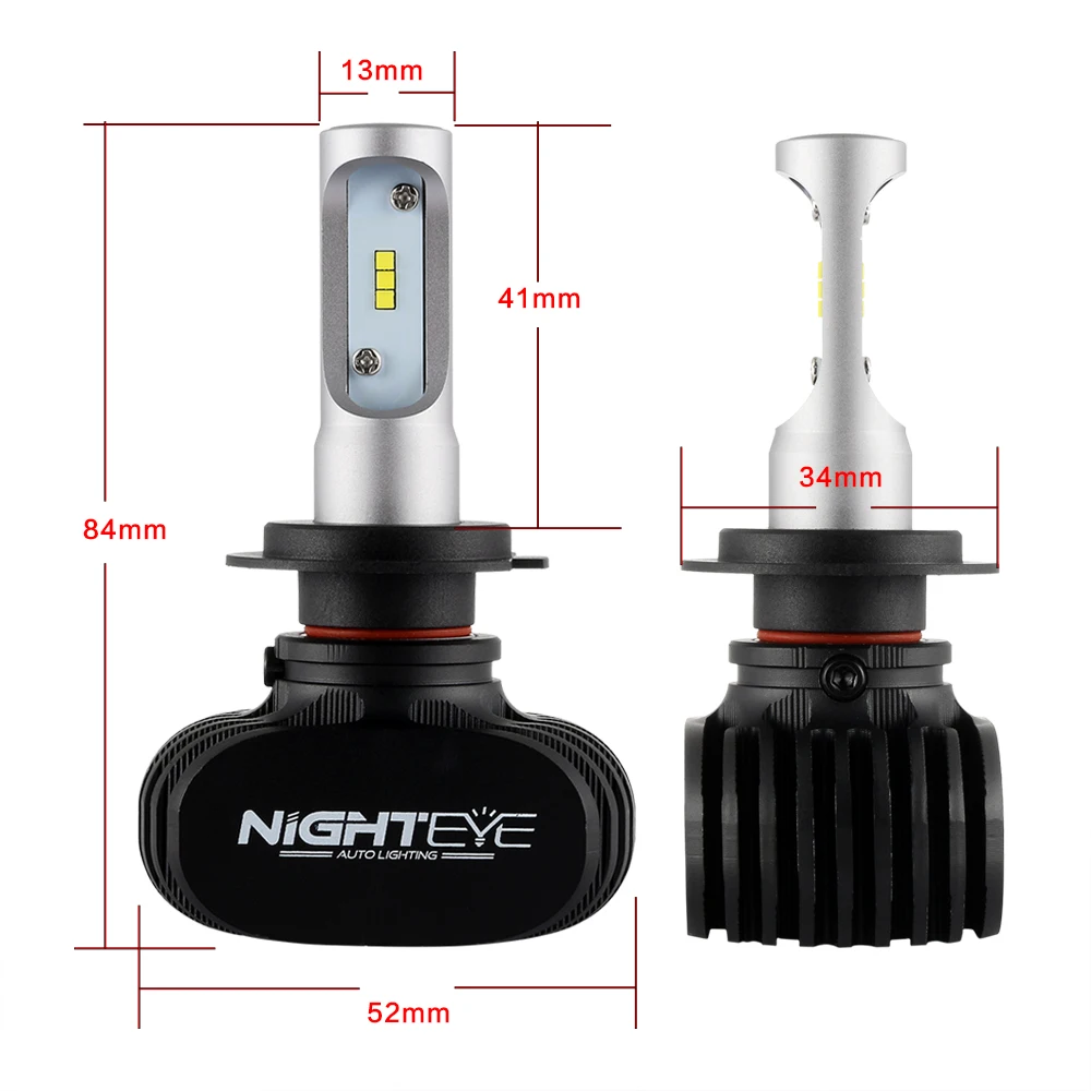 NIGHTEYE H7 50 Вт 8000LM 6500 к CSP светодиодный фар автомобиля противотуманный набор лампа DRL