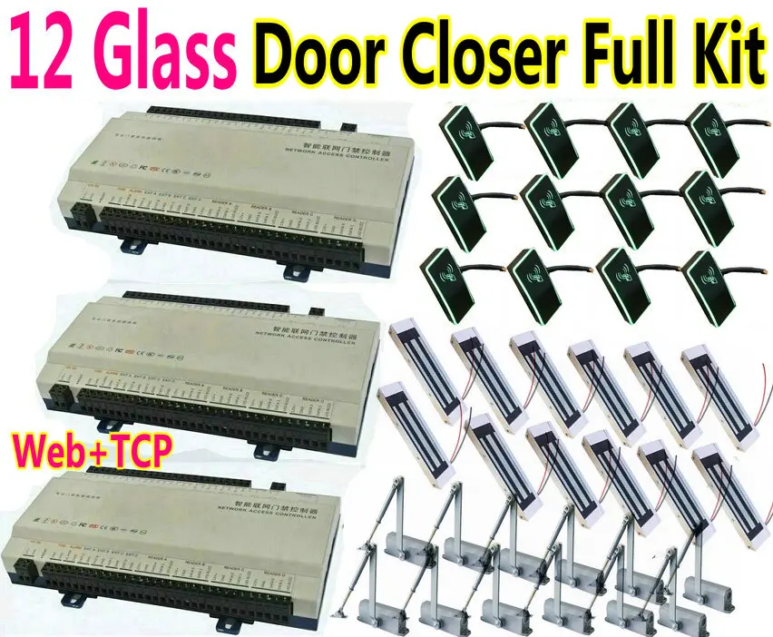 12 металлических дверей/деревянных дверей магнитный контроллер доступа LockKitWeb IP +