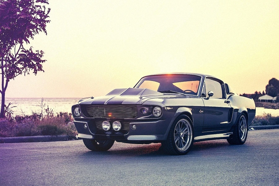 1967 Mustang мышцы автомобилей Искусство Шелковый плакат/жилая комната спальня