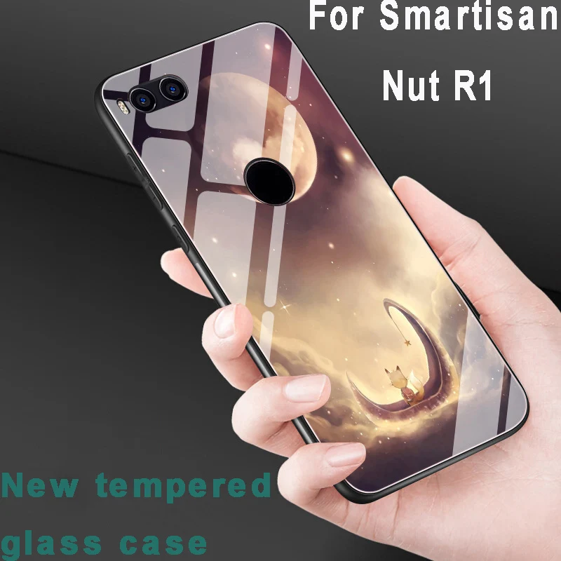 Чехол для Smartisan Nut R1 2 шт. 6 17 дюйма стеклянный чехол NutR1 телефона из закаленного