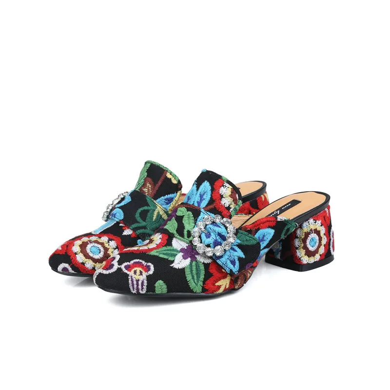 Stylesowner/оригинальные брендовые модные шлепанцы с вышивкой женские туфли на