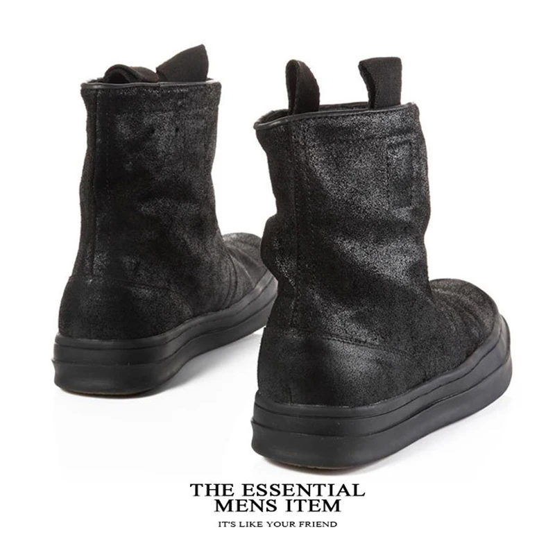 Известный бренд модная повседневная обувь черного цвета с высоким берцем