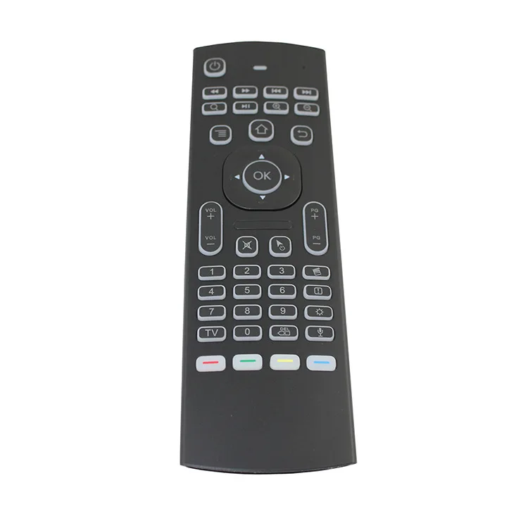 MX3 M L портативный 2 4G Fly Air Mouse подсветка с голосовым беспроводным контроллером