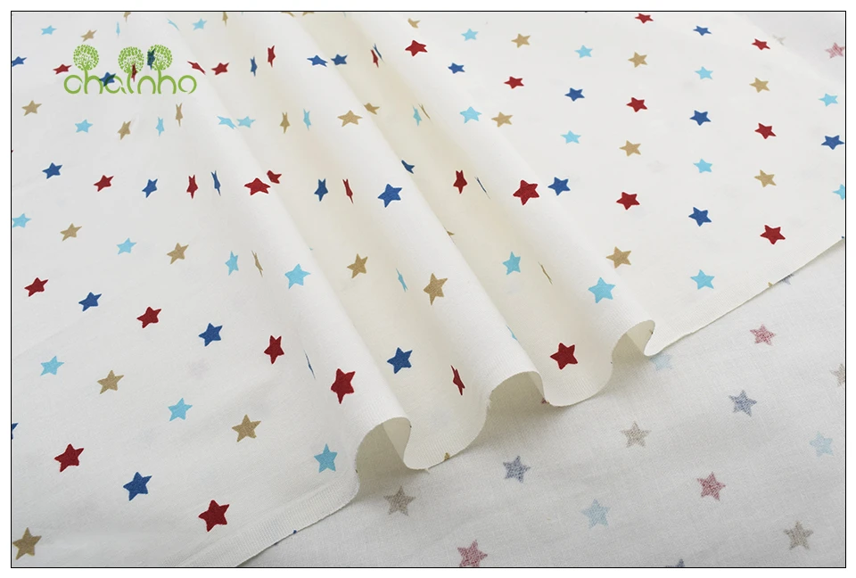 Chainho Star Print саржевая хлопковая ткань для шитья/ткани для детей и детей/простыня, подушка, подушка, материал для штор
