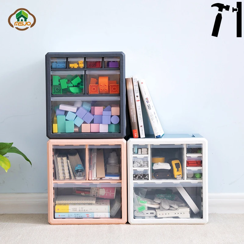 

MSJO Storage Box for Desktop Plastic Organizer Box Makeup Organizer/Jewelry Box/Office Organizer/Medical Kit/Clothing Organizer