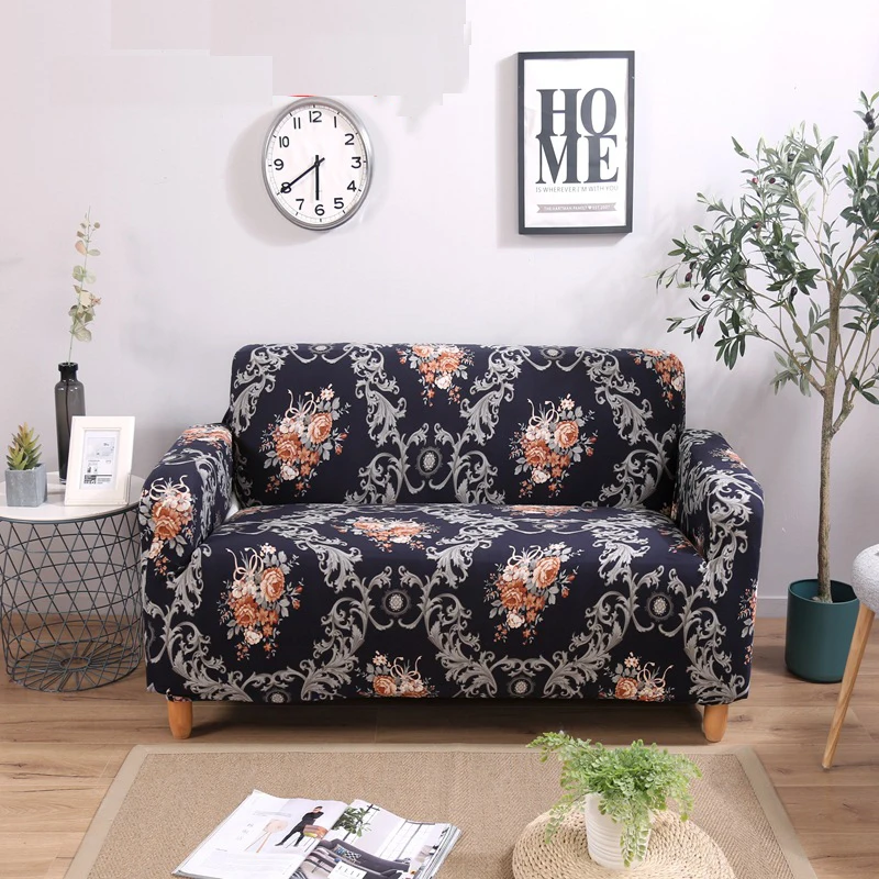 Чехол для дивана Loveseat чехлы гостиной мебели Синий Коричневый чехол серый