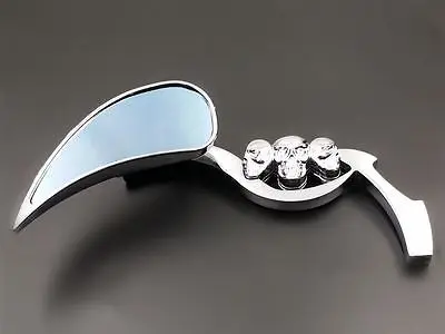 Боковые мини-зеркала в виде черепа для мотоциклов спортивных велосипедов