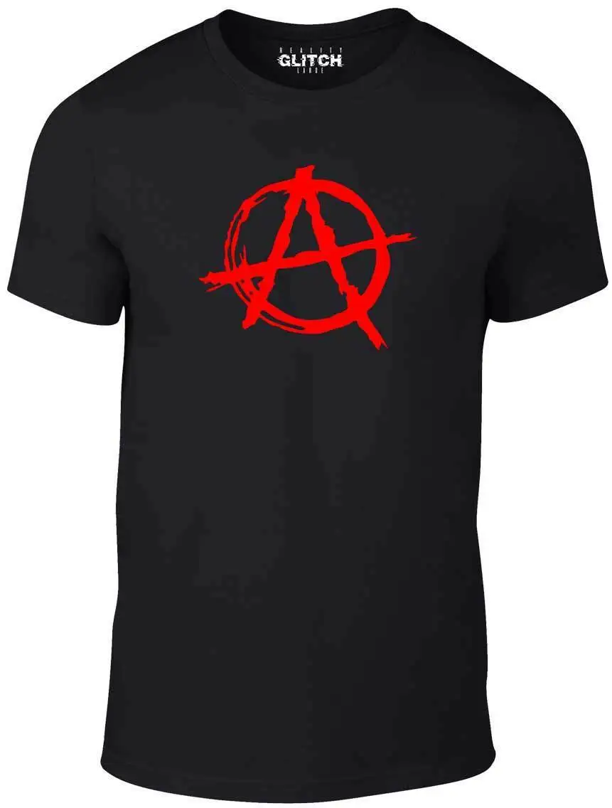 Футболка с символикой Анархия панк рок футболка Bedlam Evil Anarchist War Rocker|Мужские
