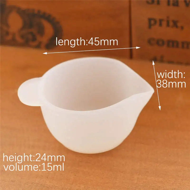round cup SNASAN, 1 силиконовая мерная чашка, разделенная чашка, силиконовая форма, ручная работа, сделай сам, инструмент для изготовления ювелирных изделий, чашка из эпоксидной смолы, 100 мл - Цвет: round cup