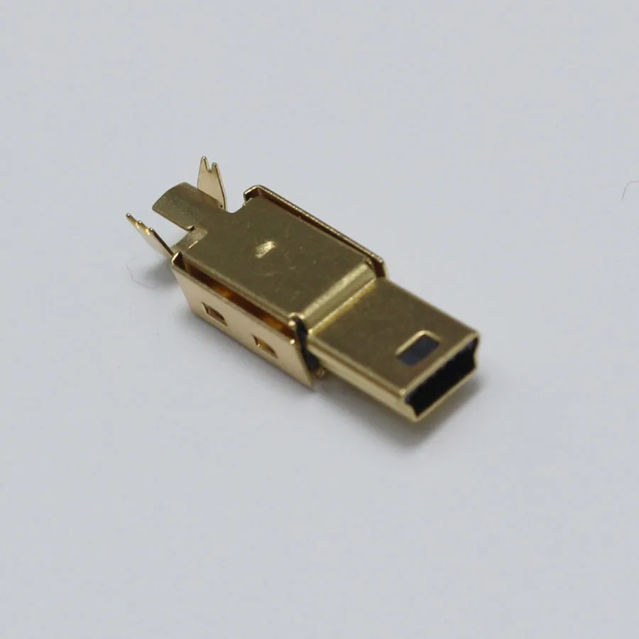 2 комплекта мини USB 5PIN сварочный Тип штекер Позолоченные разъемы 4P хвостовой