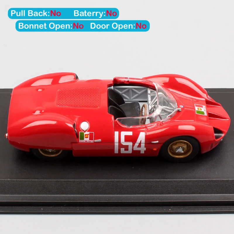1/43 масштаб классический старый типо 64 Тарга Флорио 1962 № 154 Abate Дэвиса открытая дорога выносливость гонки литье под давлением моделирование автомобиля игрушка