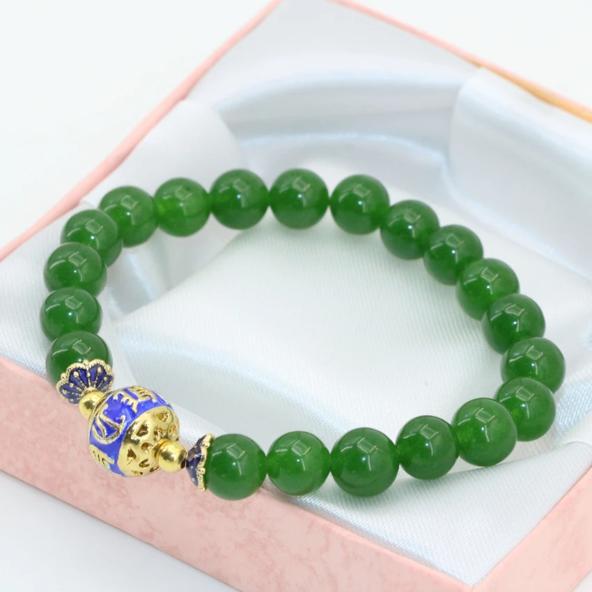 Браслет из халцедона с круглыми бусинами 8 мм 7 5 дюйма|bracelets for|round bead braceletbead bracelet |