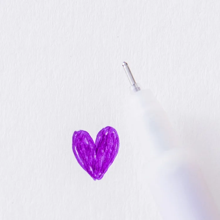 purple 1pcs Цветные матовые гелевые ручки Kawaii милые свежие канцелярские товары вещь Kawai Art Draw материал питания аксессуар пуля журнал стационарный - Цвет: purple 1pcs