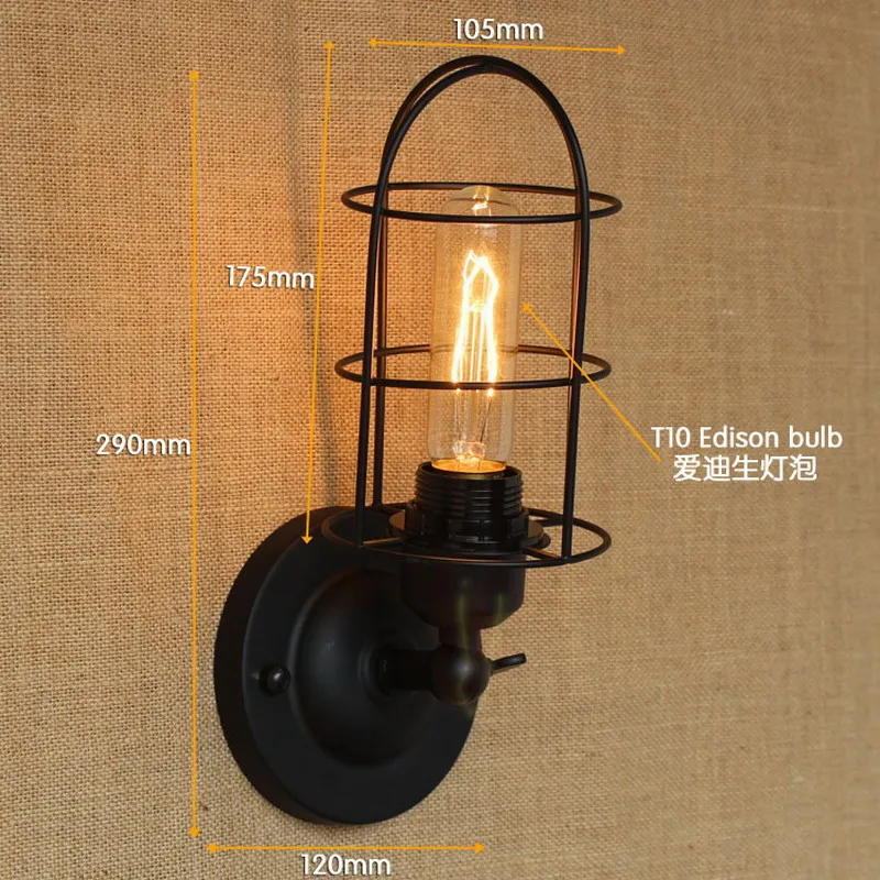 Винтажный Регулируемый Настенный мини светильник в португальском стиле лампа