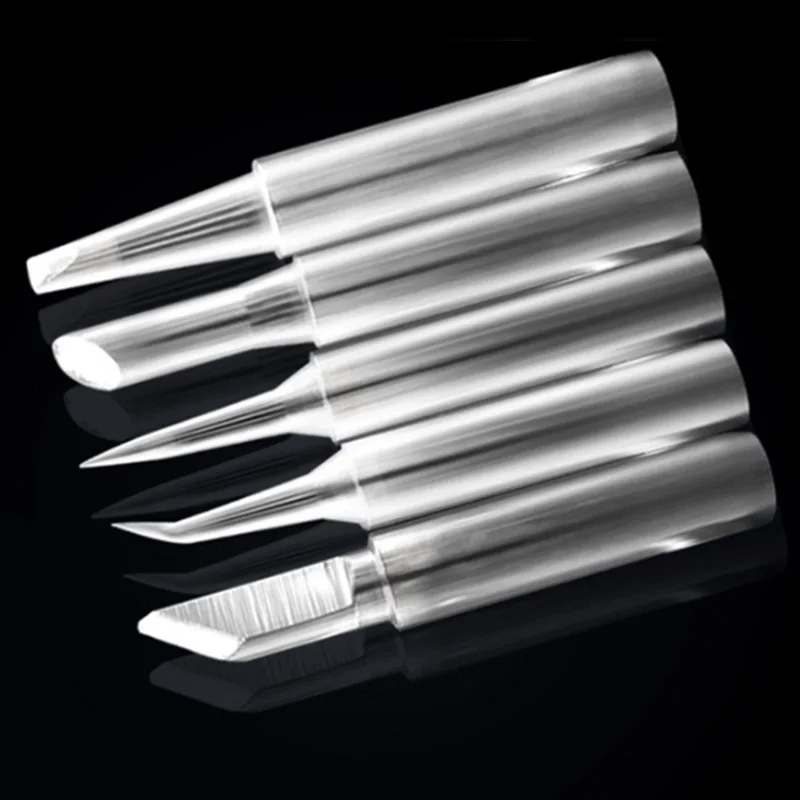 

5pcs Copper Soldering Iron Tip Constant-temperature Lead-free Iron Tip 900M-T Solder Tips 936 Soldering Station Tool