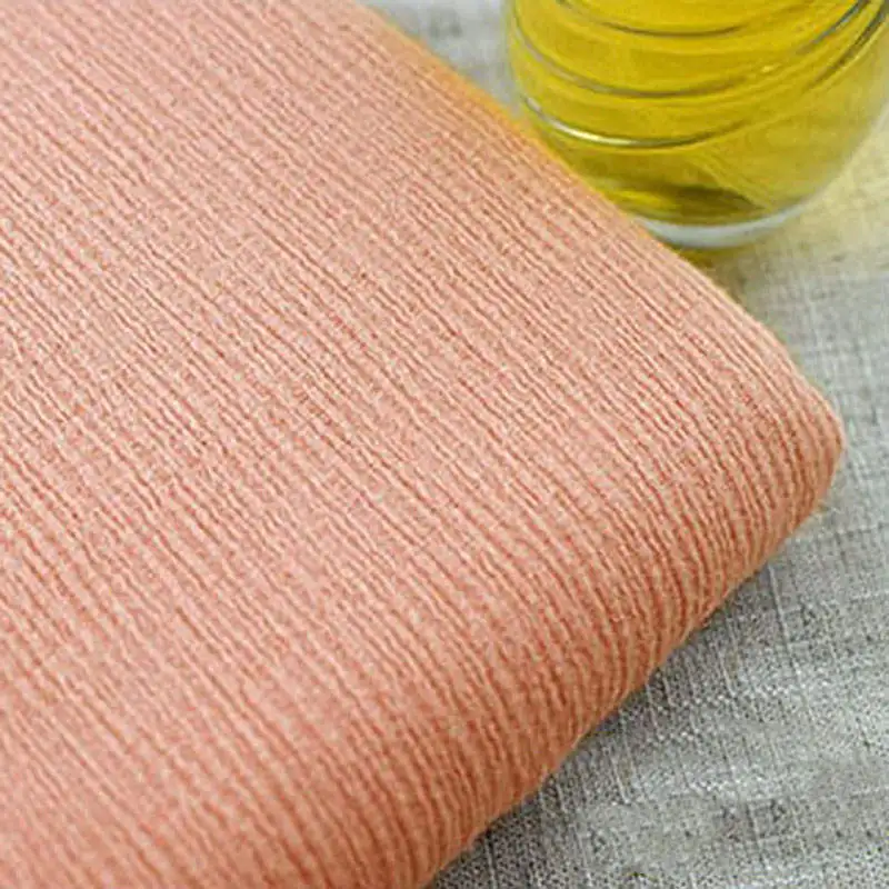 100% хлопок льняная драпированная ткань Органический материал для одежды шарф Diy 1