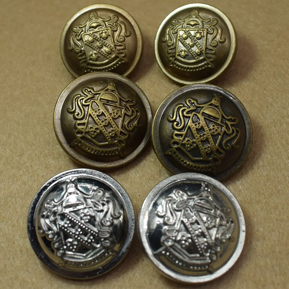 Высококачественные металлические пуговицы в британском стиле для одежды