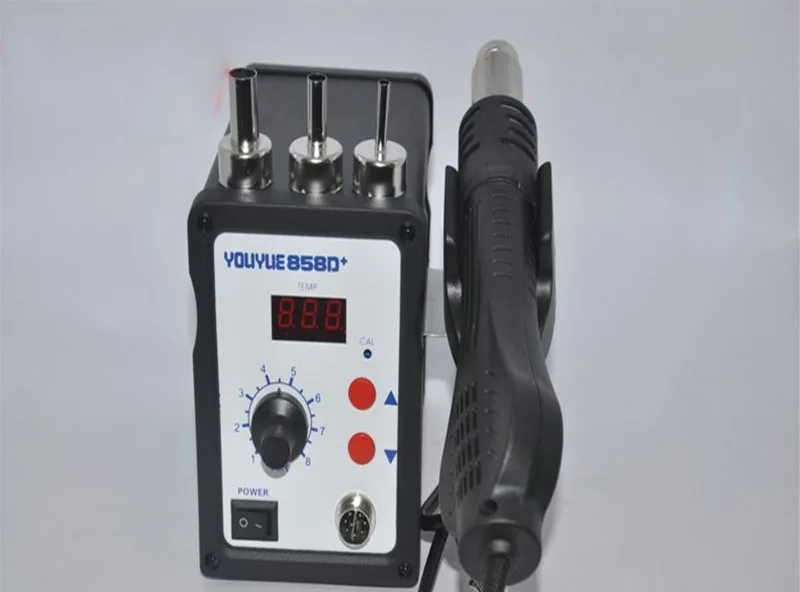 Высокое качество Youyue 858D + горячая воздушная пушка ESD паяльная станция