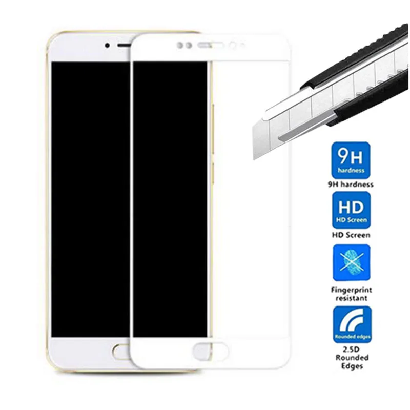 9 H 2.5D полное покрытие закаленное Стекло пленка для Meizu MX6 м X 6 Экран протектор