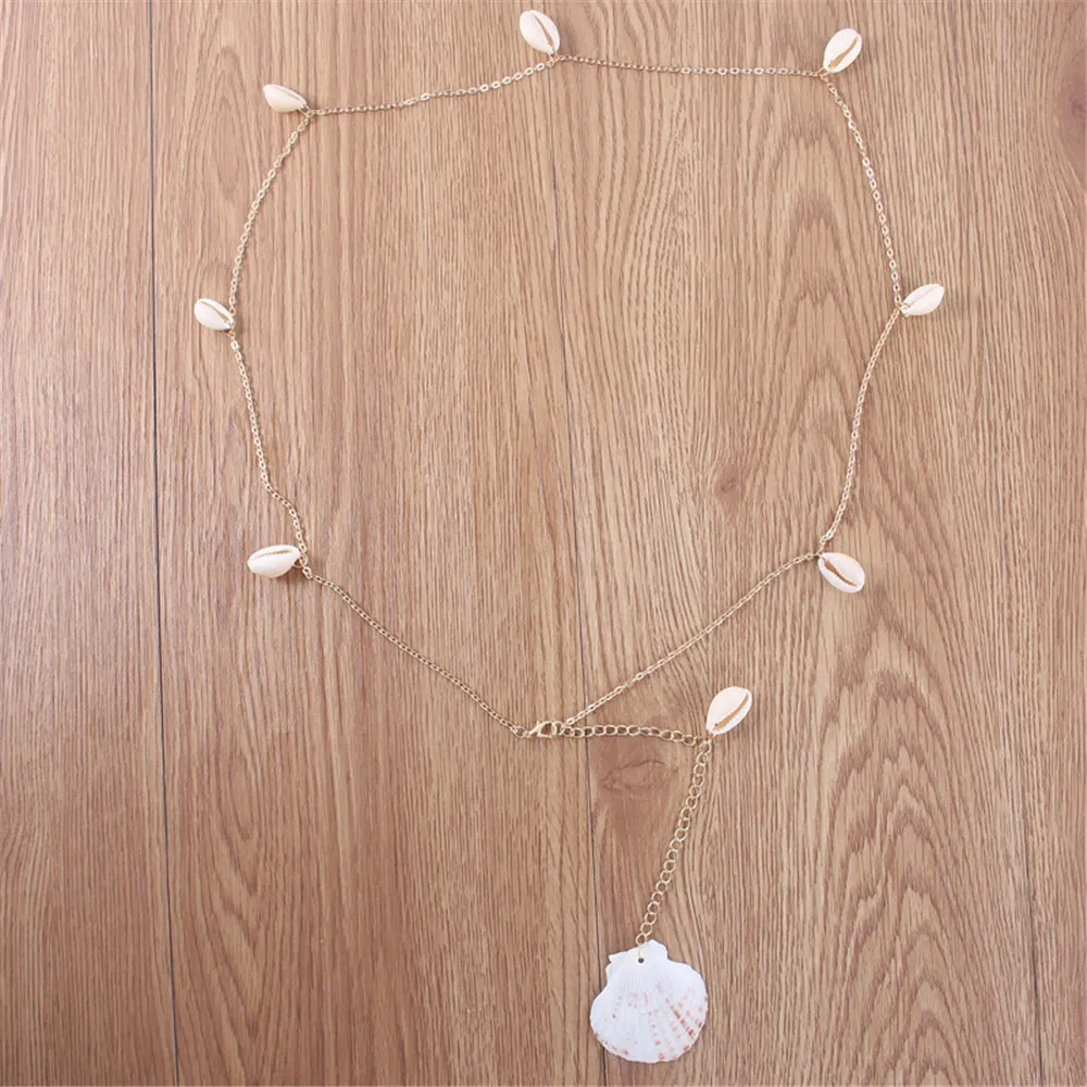 MLING богемные оболочки гребешок цепь тела пляж Резорт Талия цепочка на талию для