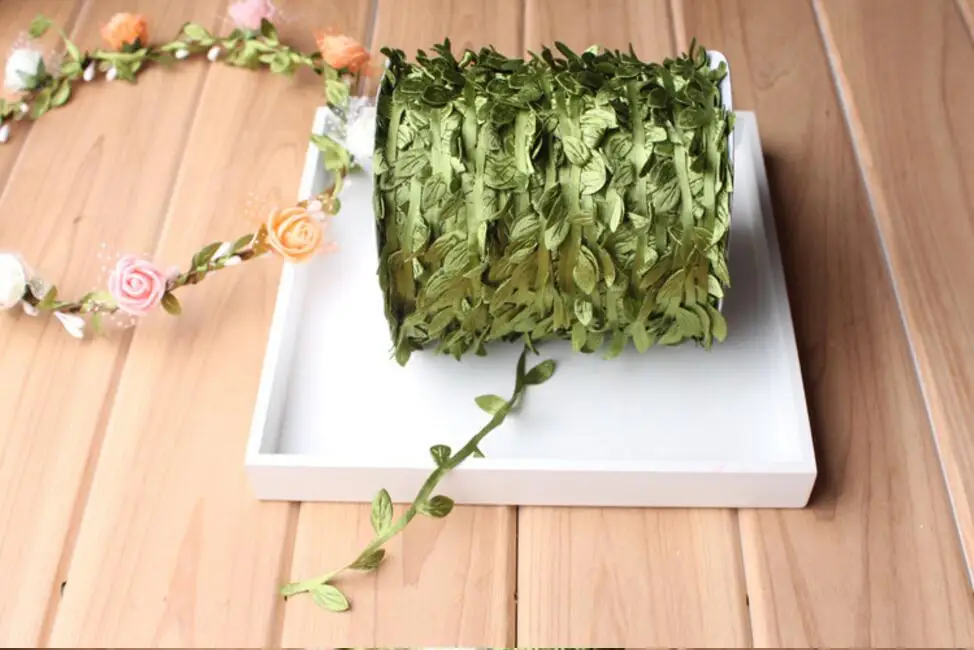 200 м/катушка искусственная ткань ива Плющ гирлянда для свадебной вечеринки венок