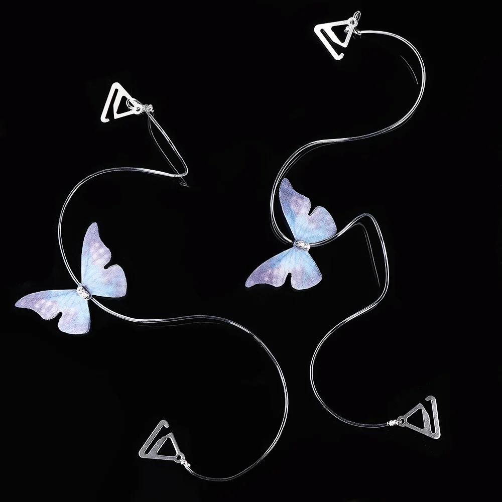 1 пара бюстгальтер с бабочками женский съемный Противоскользящий регулируемый