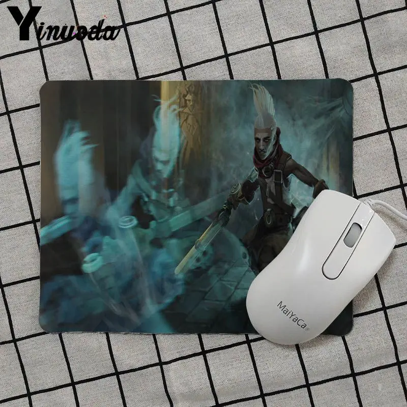 Yinuoda Дизайн экко Лига Легенд уникальный настольный коврик игровой Мышь Pad геймер игровая клавиатура Коврик планшетный компьютер Мышь pad - Цвет: No Lock Edge18x22cm