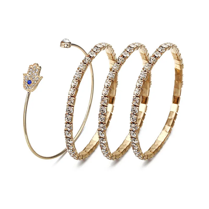 4 шт./компл. Новое поступление модные простые Подвески браслет стрела золотого