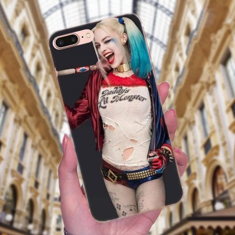 Мягкий ТПУ оригинальный для Sony Xperia Z Z1 Z2 Z3 Z4 Z5 compact Mini M2 M4 M5 T3 E3 E5 XA XA1 XZ Premium Harley Quinn