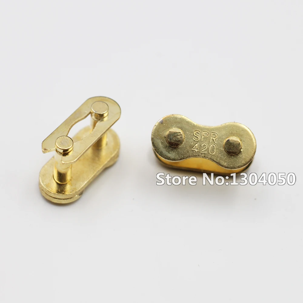 

5 x Motorbike Bicycle ATV Quad Pit Pro Dirt Bike Gold Chain Master Link 50cc 70cc 90cc 125cc #420