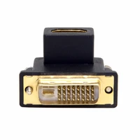 ngff dvi male to hdmi female adapter 90 degree up angled for computer hdtv graphics card