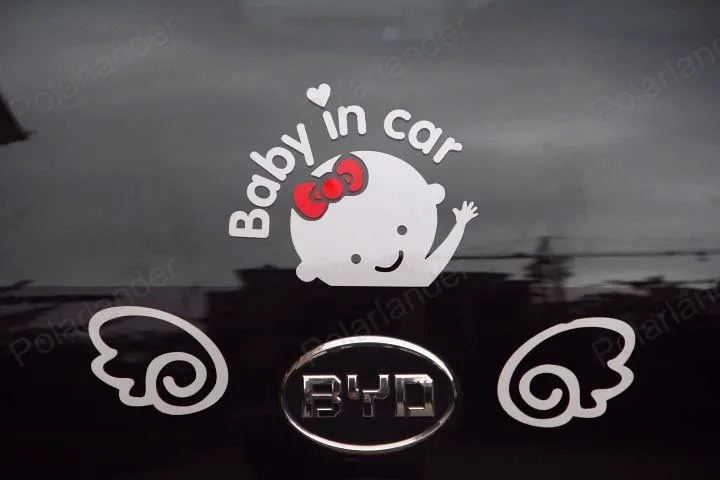 Новинка 2016 автомобильная наклейка для детей на борту заднего лобового стекла 3D