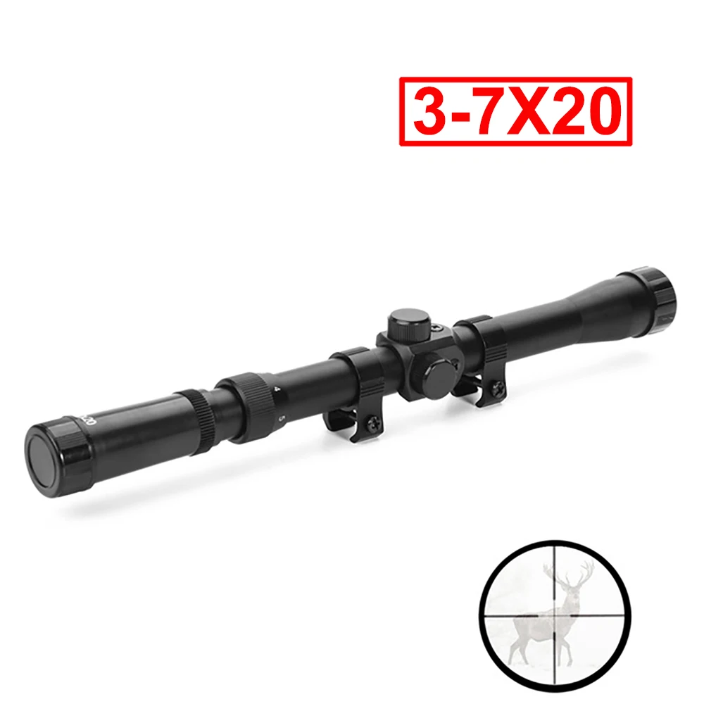 4x20 охотничьи прицелы 3-7X28 тактическая оптика рефлекторный прицел Crosshair 4X15 прицел 4X28 Воздушный пистолет прицел 3-7x20 прицелы