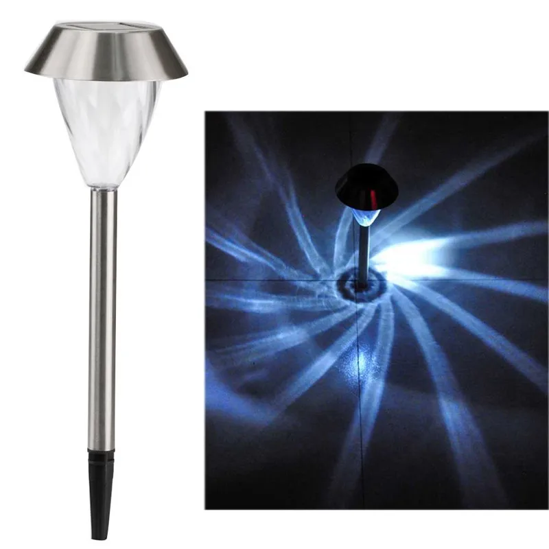 Светодиодный светильник LumiParty из нержавеющей стали с питанием от солнечной