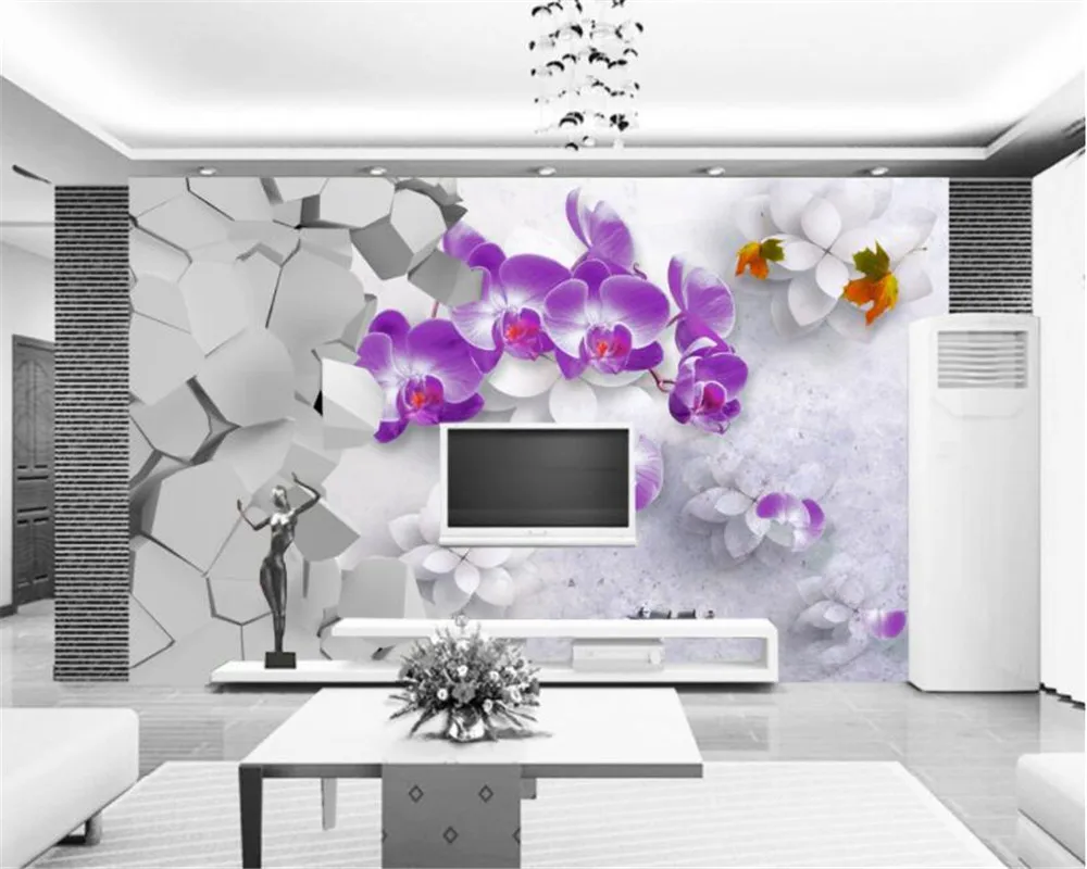 

Beibehang wallpaper for walls 3 d Custom 3d Wallpaper Butterfly Stereo TV Living Room Room Background Wallpaper papier peint