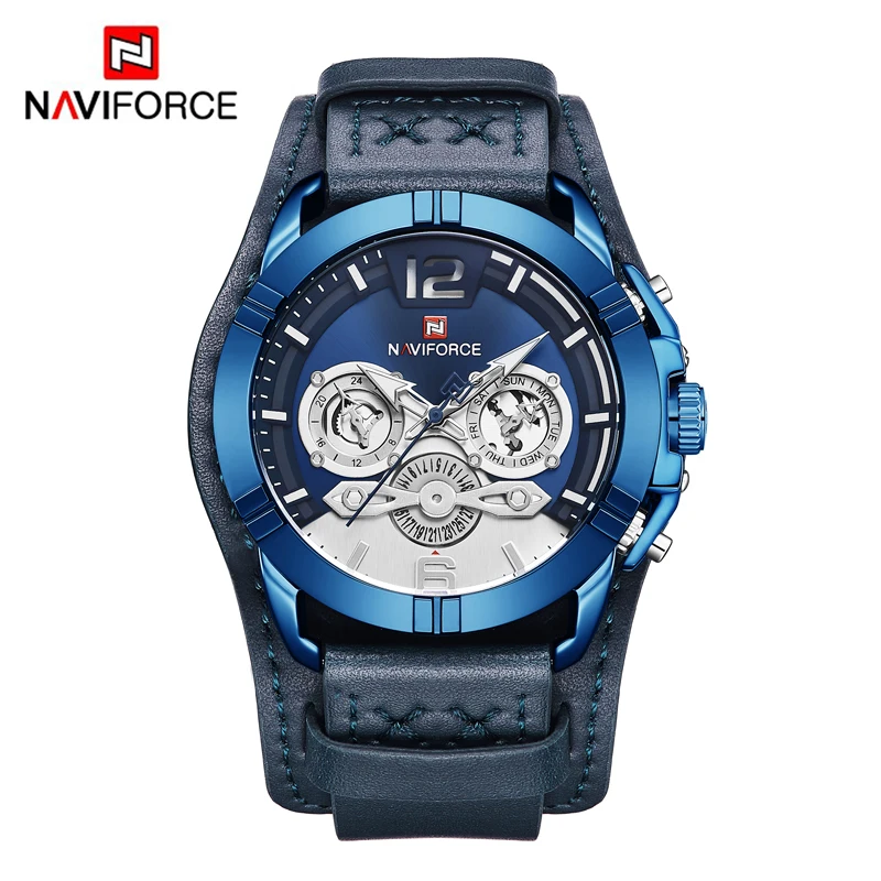 NAVIFORCE мужские часы Топ люксовый бренд модные спортивные повседневные Аналоговые