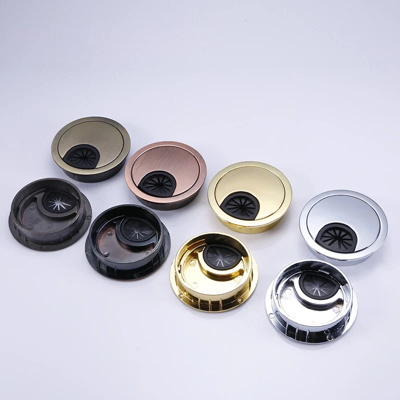 Desk Cable Hole Cover Zinc Alloy Base Table Wire Outlet Port Computer Grommet Surface Line Box BDF99 | Обустройство дома