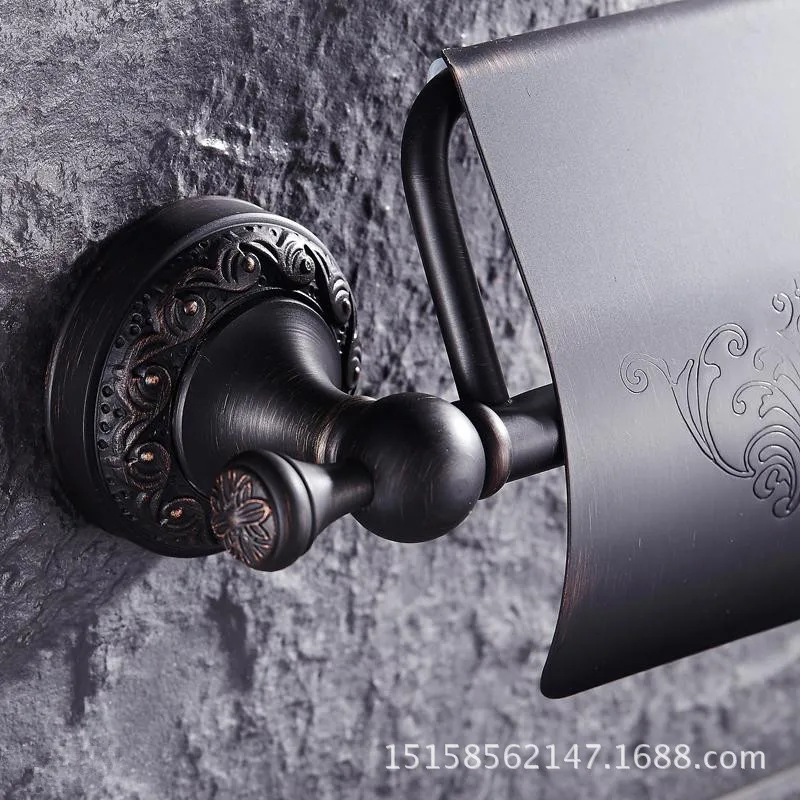 Европейская вешалка для бумажных полотенец из меди черной бронзы подвеска