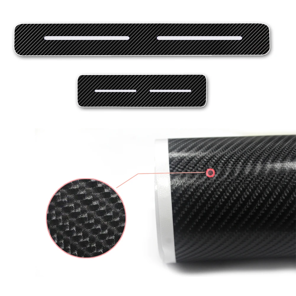 4 шт. углеродного волокна Стикеры порога защитная накладка для KIA Sportage Запчасти