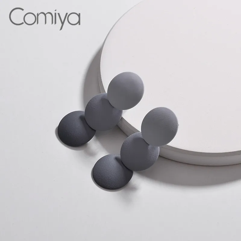 Женские серьги подвески Comiya круглые геометрические из сплава цинка на Aliexpress