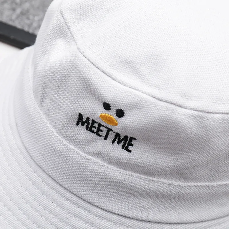 Новинка 2019 модная Милая шляпа в рыбацком стиле с вышивкой из мультфильма Панама