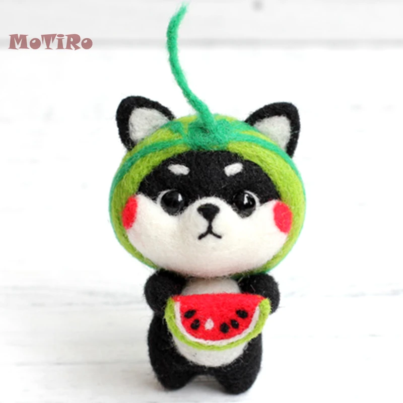 MoTiRo неготовый войлочный материал сделай сам посылка мультфильм Шиба ину Акита