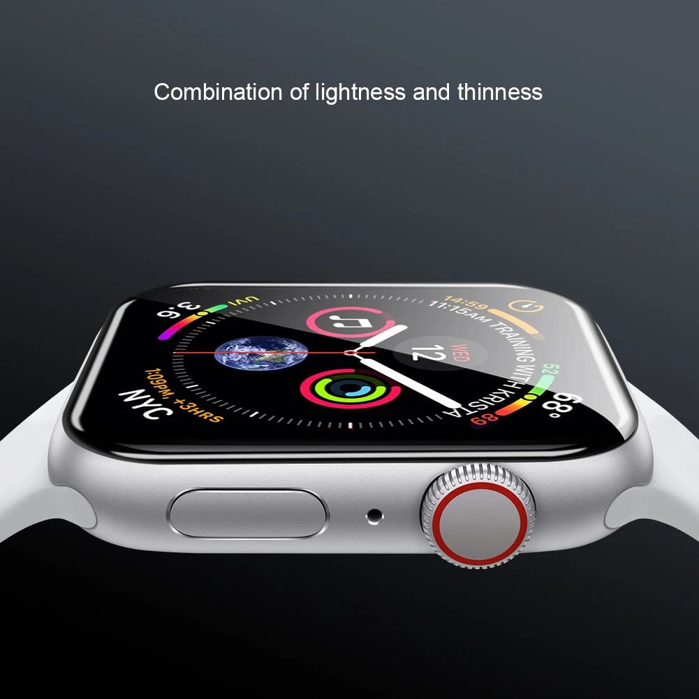 СПС iWatch 4 3 2 1 закаленное стекло протектор экрана Nillkin 3D AW+ Полное покрытие стекло для Apple Watch 38 мм 40 мм 42 мм 44 мм