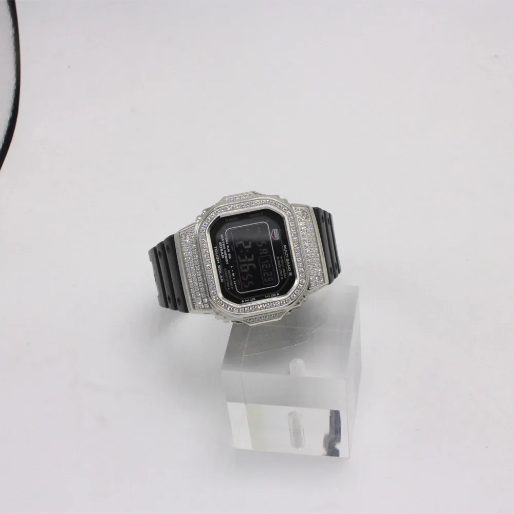 Алмазный металлический чехол для часов DW5600/5610 GW-5000 5035 из нержавеющей стали, рамка для браслета, аксессуары для часов